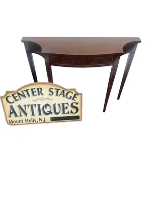 66086  Hepplewhite Mahogany Console Table Stand - Image 1 of 4