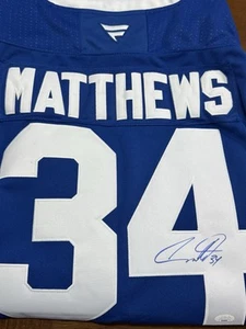 Auston Matthews Toronto Maple Leafs Signed Blue Fanatics Jersey JSA Auth - Picture 1 of 2