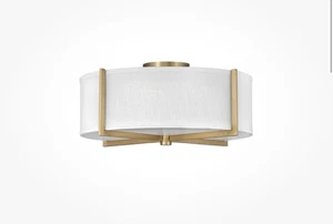 Hinkley Lighting 41708 Axis 20"W Galerie Semi-Flush Ceiling - Brass - Picture 1 of 4