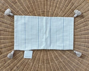 NEW Serena & Lily Surf Stripe Outdoor Pillow Cover (12”x21”)-Coastal Blue - Picture 1 of 2