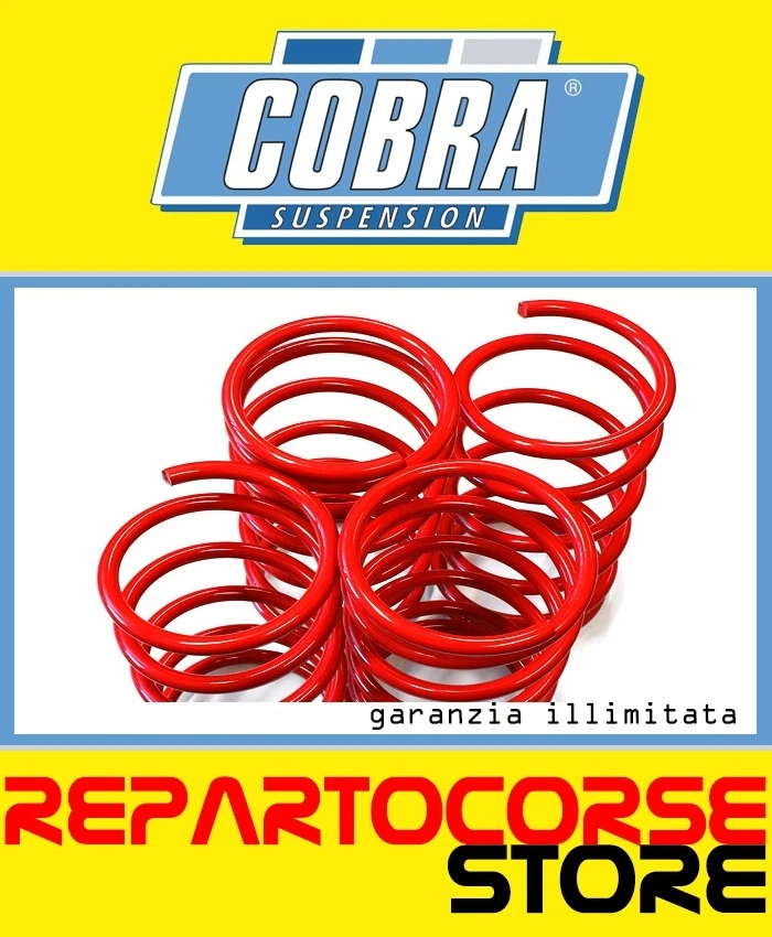 KIT 4 MOLLE ASSETTO RIBASSATE COBRA 40mm MITSUBISHI ECLIPSE II D30 COUPE - TÜV - Imagen 1 de 1