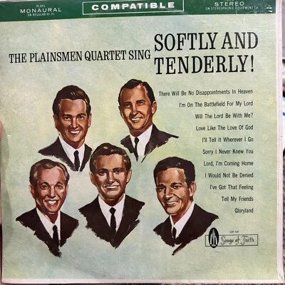 SEALED LP Southern Gospel Plainsmen Quartet "Softly And Tenderly" Rusty Goodman - Image 1 of 2