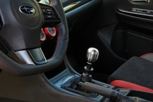 Perrin 1.85in. SS Barrel Brushed Shift Knob (w/Rattle Fix) for 15-22 Subaru WRX - Picture 1 of 4