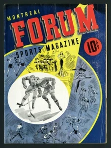 11-21-1943 HOCKEY PROGRAM MONTREAL CANADIENS STANLEY CUP CHAMPIONS 13 HAB GOALS - Picture 1 of 2