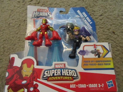 Playskool Heroes Marvel Super Hero Adventures Iron Man y Marvel’s Hawkeye Foto 1 de 2