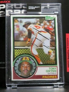 Topps Project 2020 #64 Tony Gwynn 1983 RC by Joshua Vides PRINT RUN 3,368 W/Box