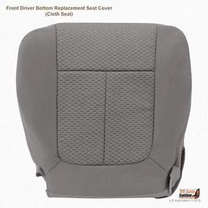 Driver Side Bottom Seat Cover 2009 2010 Ford F150 XLT XTR Color: Med Stone Gray - Picture 1 of 8