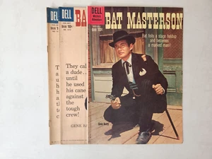 Bat Masterson Dell Four Color Comics Issue 1 (2 Copies) & 3 (1959-1960) - Picture 1 of 15