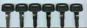(2) Llaves de repuesto para vehículos todo terreno Kawasaki Mule cortadas a tu código de clave códigos A, B, C, D, E y F - Imagen 1 de 1