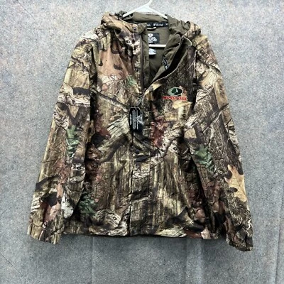 Mossy Oak Jacket Medium Green Break Up Scent Control Micro Ban Hooded Real Tree - Image 1 of 4