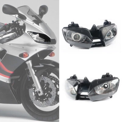 For Yamaha YZF-600 YZF R6 1999 2000 2001 2002 Front Headlight Headlamp Assembly Foto 1 de 4