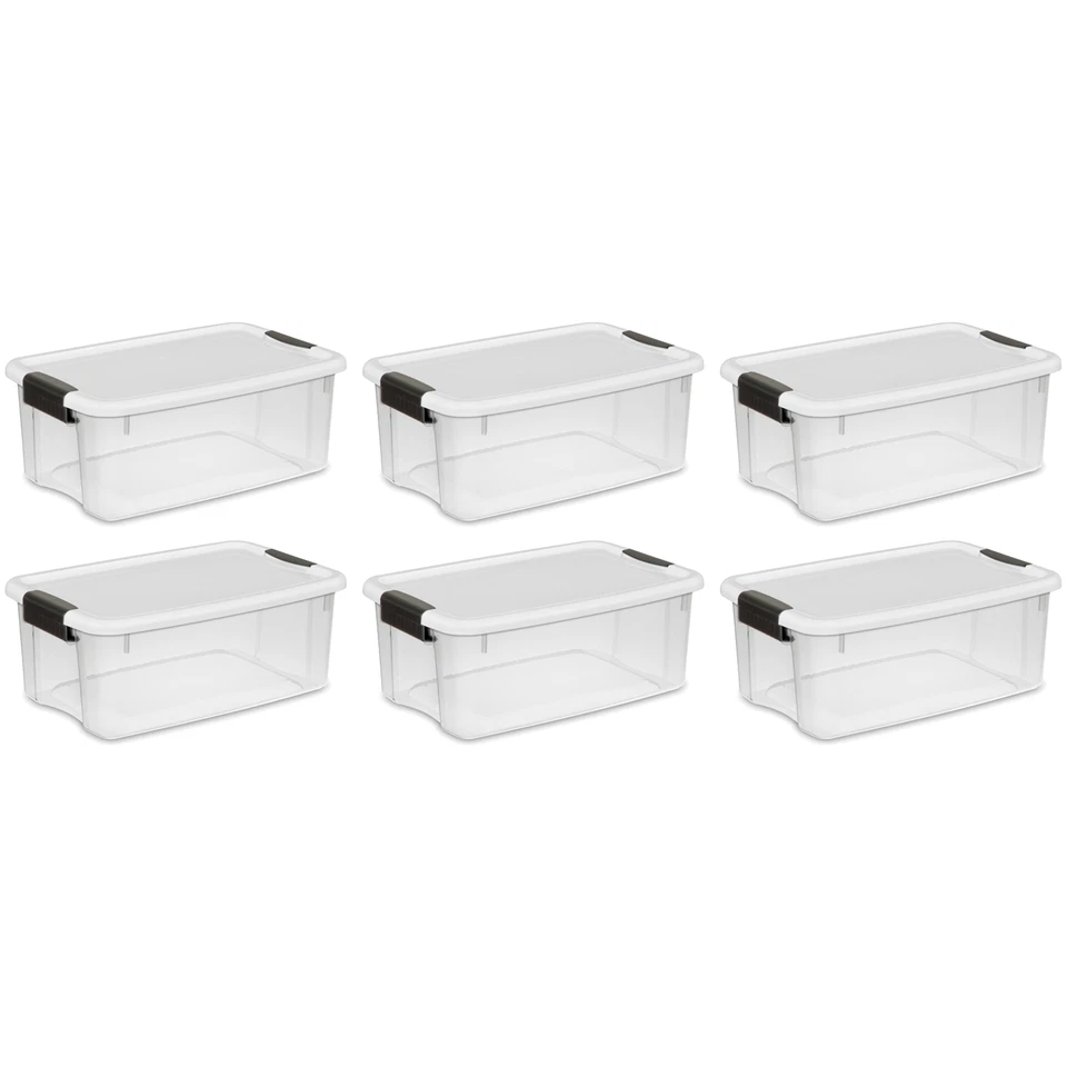 Sterilite Clear Plastic Stackable Storage Bin with Latching Lid - Image 1 of 1