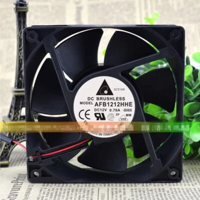 Delta AFB1212HHE 12V 0.70A 12038 12CM 2pin Cooling Fan - Image 1 of 3