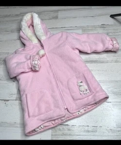 Girls Pink Poodle Jacket Vintage 2002 Gymboree Coat Xlg 8 Excellent - Picture 1 of 6