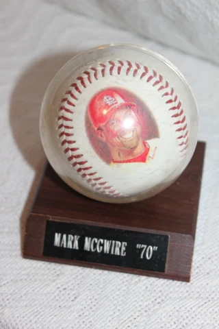 Mark McGuire "70" Souvenir Baseball Limited Edition in Display Stand Cover