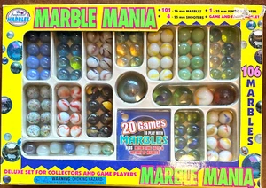 Imperial Marble Mania NEW 106 pc Set with Booklet 20 Games History of Marbles - Picture 1 of 7