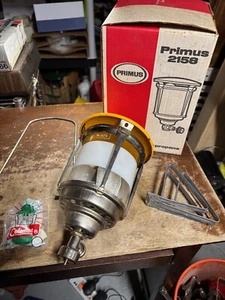 PRIMUS SIEVERT PROPANE LANTERN NO. 2158 SEARS Globe Vintage w/ Mantles - Picture 1 of 4