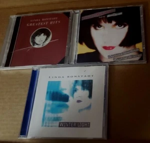 Lot Of 3 Linda Ronstadt CDs Greatest Hits Winter Light Cry like a Rainstorm - Picture 1 of 7