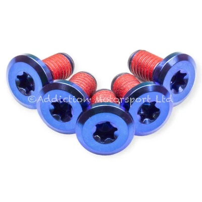 5x Tornillos de rotor de disco trasero de titanio azul para BMW R Nine T Urban 2016-2023 Foto 1 de 4