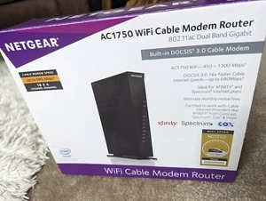 NETGEAR AC1750 680 Mbps 4 Port Gigabit Wireless AC Router - Picture 1 of 5