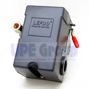 NUEVO INTERRUPTOR DE CONTROL DE PRESIÓN COMPRESOR DE AIRE UN SOLO PUERTO 95-125 CON DESCARGADOR - Imagen 1 de 8