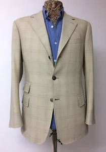 GIACCA 3 BOTTONI TG. 48 FATTA A MANO DA SARTORIA STILE KITON CARACENI - Foto 1 di 6
