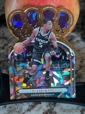 2022-23 Panini Crown Royale De'Aaron Fox Bronze Cracked Ice Sacramento Kings