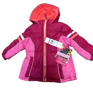 Pink Platinum Girls Coat, Berry, 18M - Picture 1 of 5