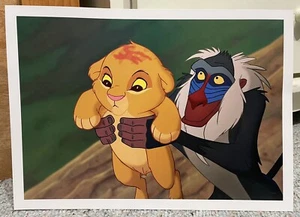 Disney’s Lion King Art Print Lithograph 10x14” Rafiki Lifting Up Baby Simba - Picture 1 of 1