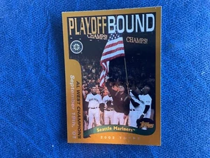 TOPPS BASEBALL 2002 PLAYOFF BOUND SEATTLE MARINERS 349 MINT - Picture 1 of 2