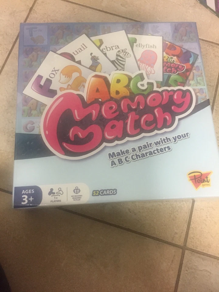 Adorable alphabet memory match game, Make a pair with your abc characters - Image 1 of 1
