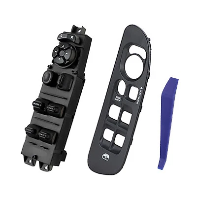 Master Window Switch Control + Black Bezel for 2001-2004 Dodge Dakota 68171680AA Foto 1 de 4