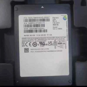 960GB Samsung PM1643 SSD 2.5" 12Gb/s SAS MZILT960HAHQ-00007 MZ-ILT9600 - Picture 1 of 2