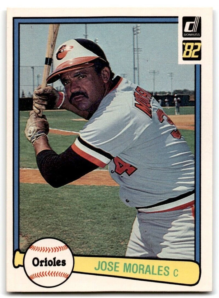 1982 Donruss Jose Morales . Baltimore Orioles #203 - Image 1 of 2