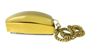 Vintage Yellow Trimline Pushbutton Wall Mount / Desktop Telephone Phone Untested - Picture 1 of 7
