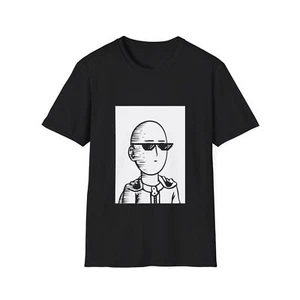 Gangster One Punch Man Poker Face anime Unisex Soft-style T-Shirt Free Shipping - Picture 1 of 5