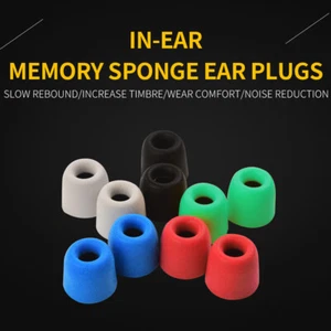 10pcs Earbuds Memory Foam Eartips Sound In-Ear Earphone EarBud Tips 5 Pairs C9I3 - Picture 1 of 12