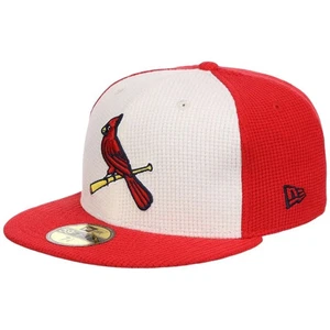 St. Louis Cardinals Hat Red White Thermal New Era 59Fifty Fitted Size 7 3/4 - Picture 1 of 4