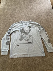 Camicia Avatar L'ultimo dominatore dell'aria uomo grande manica lunga Aang grafica Nickelodeon - Foto 1 di 7