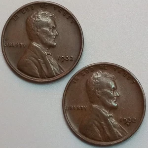 1932-P 1932-D Lincoln Wheat Cent Set (Lot#1) - Picture 1 of 2
