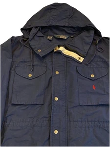 Vintage Ralph Lauren Polo Segeljacke XL Vented Back Navy Parka - Bild 1 von 11