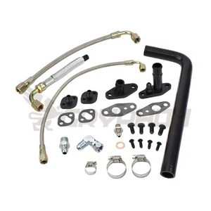 Upgrade Turbo Oil Water Line Kit for Toyota Land Cruiser HJ61 12HT CT26 - Picture 1 of 3
