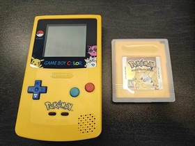 Gameboy Color Pokemon Special Pikachu Edition System + Pokemon Yellow Version