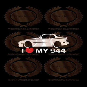 I Love My 944 Decal Sticker For Porsche - Bild 1 von 1