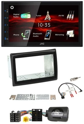 JVC USB Bluetooth Lenkrad DAB 2DIN Autoradio für Renault Megane II 2005-2008 - Bild 1 von 4