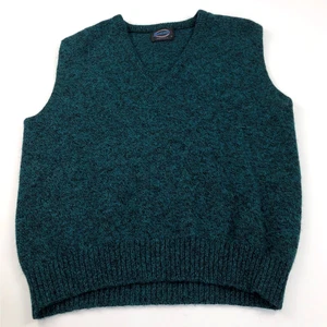 Jantzen VTG XL USA V-Neck Mens Sleeveless Sweater Vest Green MINT - Picture 1 of 6