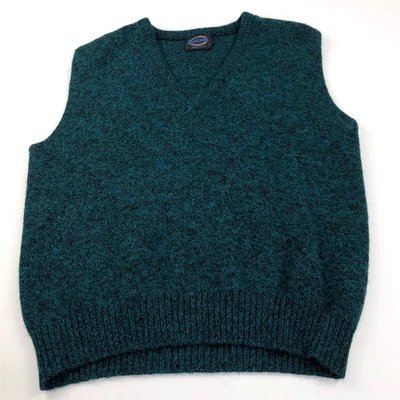Jantzen VTG XL USA V-Neck Mens Sleeveless Sweater Vest Green MINT - Image 1 of 4