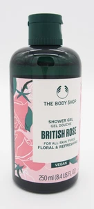 (1) The Body Shop BRITISH ROSE Shower Gel 8.4oz 250ml Full Size New - Picture 1 of 8