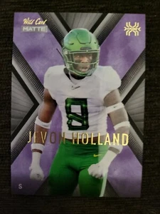 Wild Card Matte Jevon Holland RC 2021 púrpura Xplode Chase Pack - Imagen 1 de 2