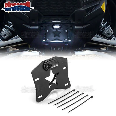 ATV/UTV LED Lighted License Plate Holder for 2017-2025 Can-Am Maverick X3 Max R - Image 1 of 4